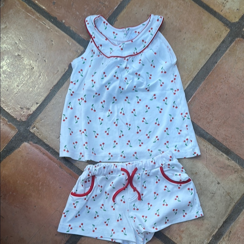 Never worn Bella Bliss Cherry Print Kids outfit